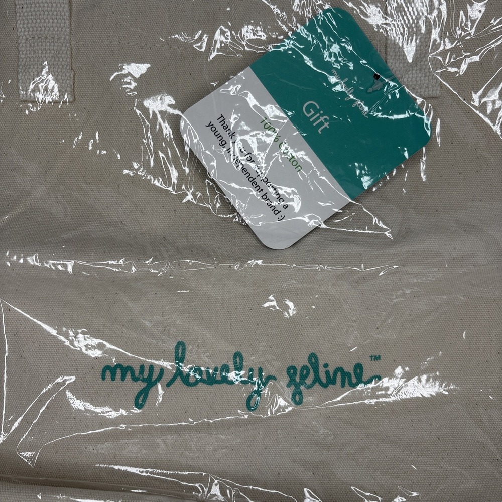 My Lovely Feline‎ Tote Bag Eco-Bag Reusable Cat Lover Kitty Canvas 100% Cotton